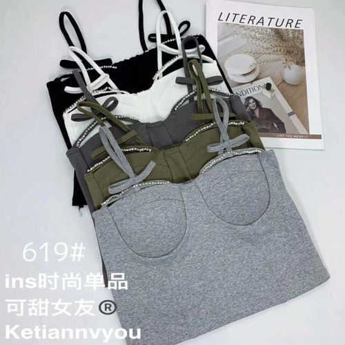 نیم تنه طرح مارک رنگ سفید و مشکی _فروشگاه اینترنتی لاوین