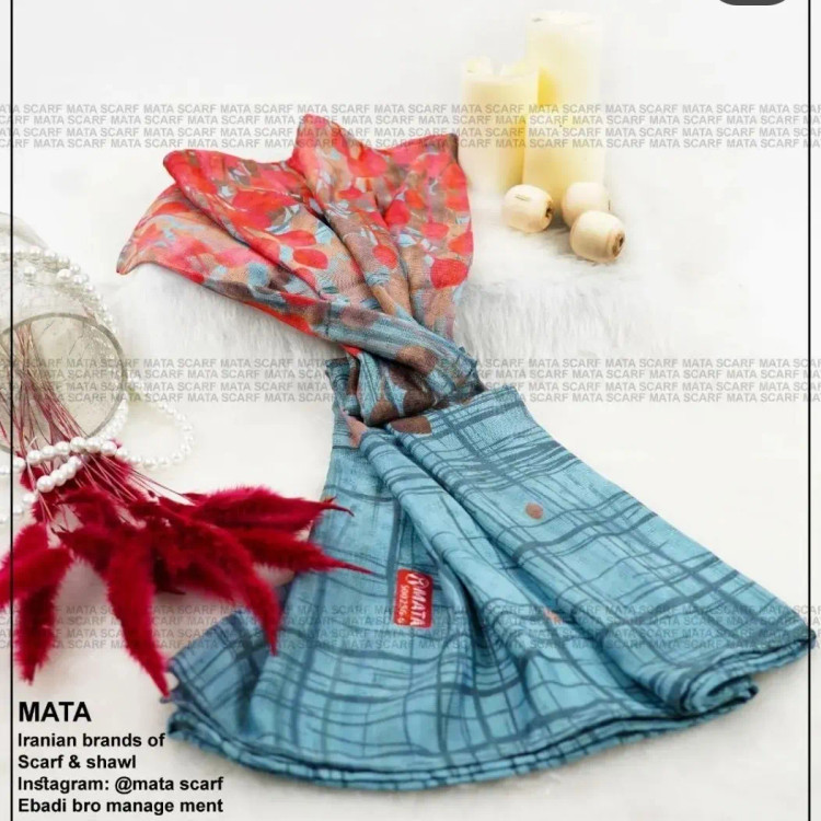 شال نخی طرح دار_ فروشگاه اینترنتی لاوین