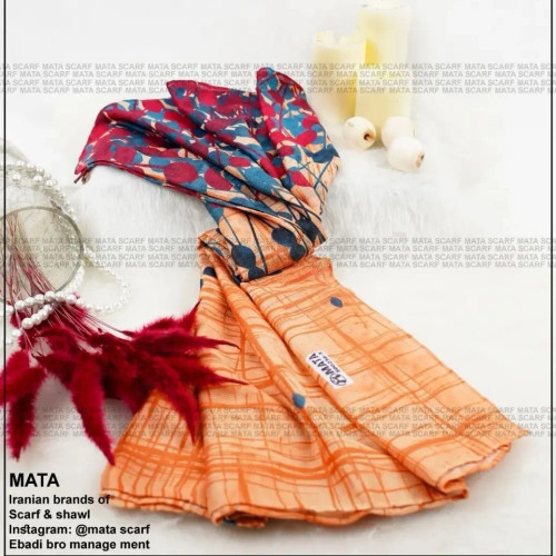 شال نخی طرح دار _ فروشگاه اینترنتی لاوین