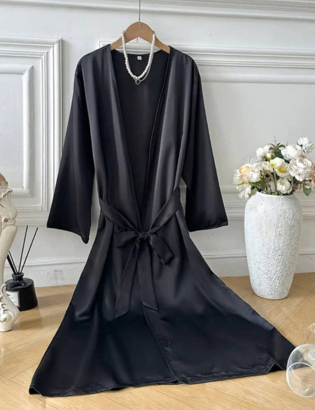 روبدوشامبر بلند ساتن-فروشگاه اینترنتی لاوین گالری در شیراز