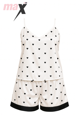 تاپ و شلواک ساتن طرح قلبی-فروشگاه اینترنتی لاوین گالری در شیراز