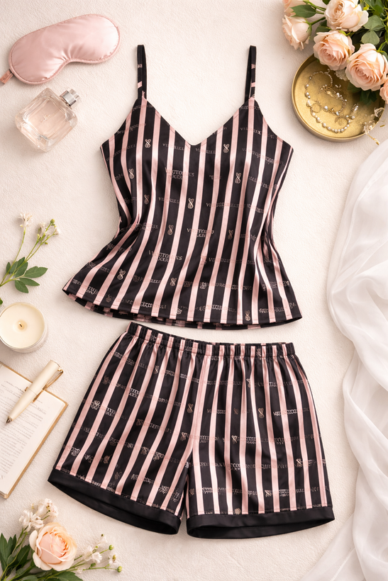 تاپ و شلوارک ساتن برند MAX-فروشگاه اینترنتی لاوین گالری در شیراز