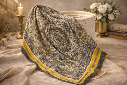 روسری نخی قواره 120برند Visha-فروشگاه اینترنتی لاوین گالری در شیراز