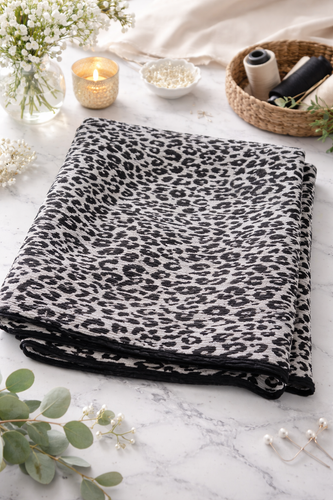 شال پلیسه پلنگی-فروشگاه اینترنتی لاوین گالری در شیراز