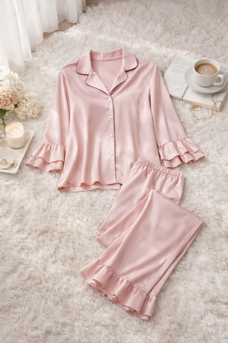 بلوز و شلوار ساتن زنانه برند لورنزا-فروشگاه اینترنتی لاوین گالری در شیراز